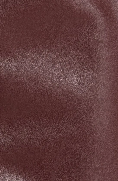 Shop Avec Les Filles Faux-ever Leather™ Mini Shirtdress In Raisin