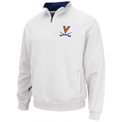 Shop Colosseum White Virginia Cavaliers Tortugas Team Logo Quarter-zip Jacket