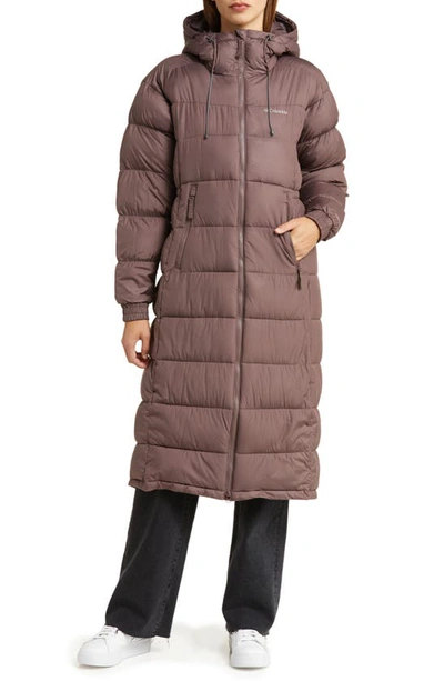 Shop Columbia Pike Lake Ii Water Repellent Insulated Recycled Polyester Puffer Coat In Basalt