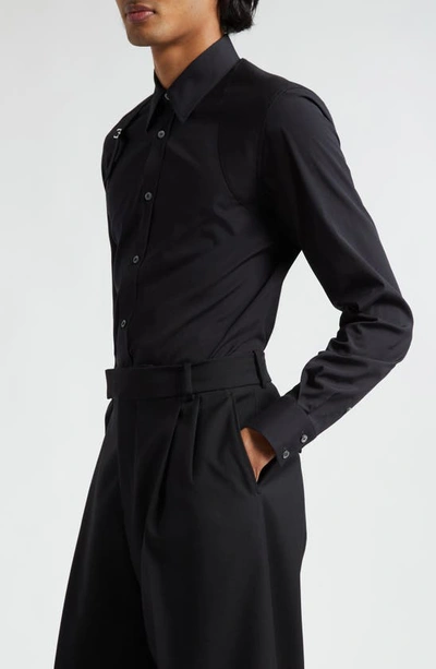 Shop Alexander Mcqueen Button-up Shirt In Black