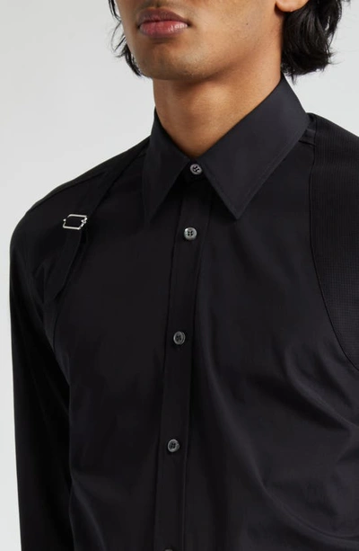 Shop Alexander Mcqueen Button-up Shirt In Black