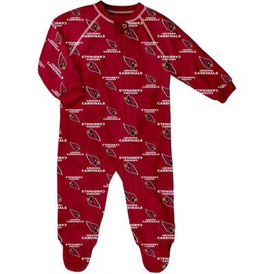 Shop Outerstuff Newborn Cardinal Arizona Cardinals Allover Print Raglan Full-zip Jumper