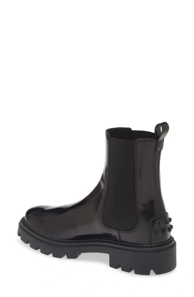 Shop Tod's Gomma Chelsea Boot In Black