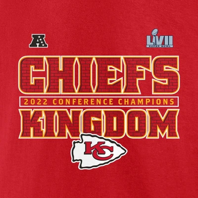 Shop Fanatics Branded Red Kansas City Chiefs 2022 Afc Champions Within Bounds Big & Tall T-shirt