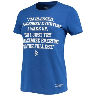 Shop Mitchell & Ness Royal Beast Mode I'm Blessed T-shirt