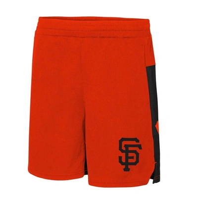 Shop Outerstuff Youth Orange San Francisco Giants 7th Inning Stretch Shorts