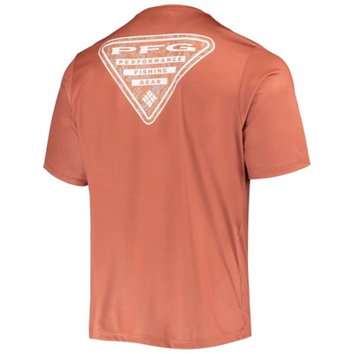 Shop Columbia Texas Orange Texas Longhorns Terminal Tackle Omni-shade T-shirt In Burnt Orange