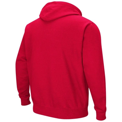 Shop Colosseum Red Utah Utes Arch And Logo Pullover Hoodie