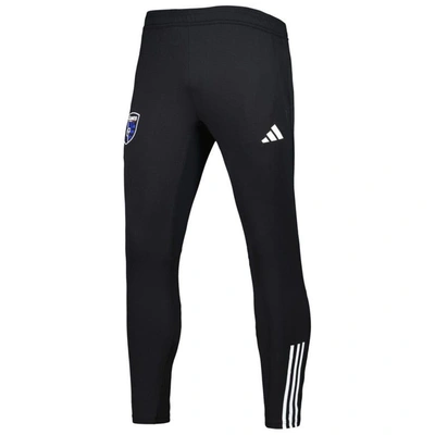 Shop Adidas Originals Adidas Black San Jose Earthquakes 2023 On-field Team Crest Aeroready Training Pants