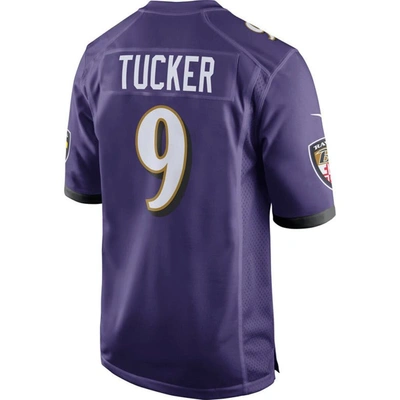 Shop Nike Justin Tucker Purple Baltimore Ravens Game Jersey