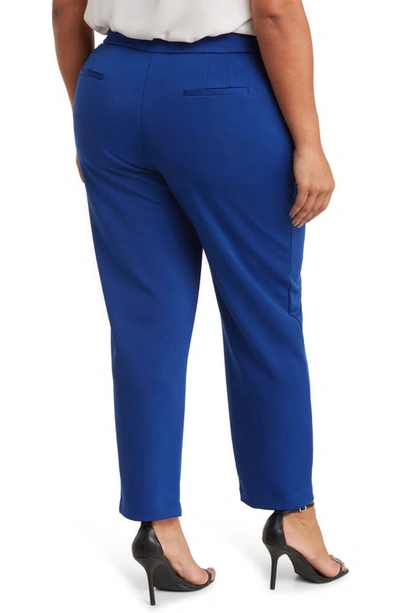 Shop Tahari Pintuck Pants In Cobalt