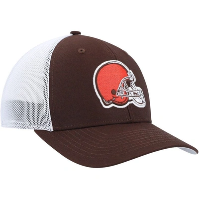 Shop 47 ' Brown/white Cleveland Browns Trophy Trucker Flex Hat