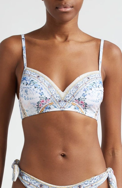 Shop Camilla Season Of The Siren Print C- & D-cup Underwire Bikini Top