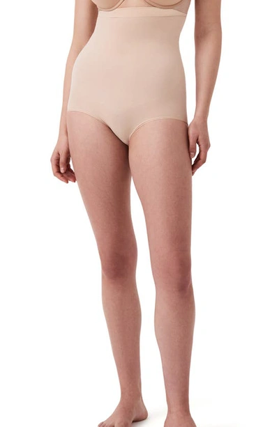 Shop Spanx Everyday Shaping High Waist Panty In Soft Nude