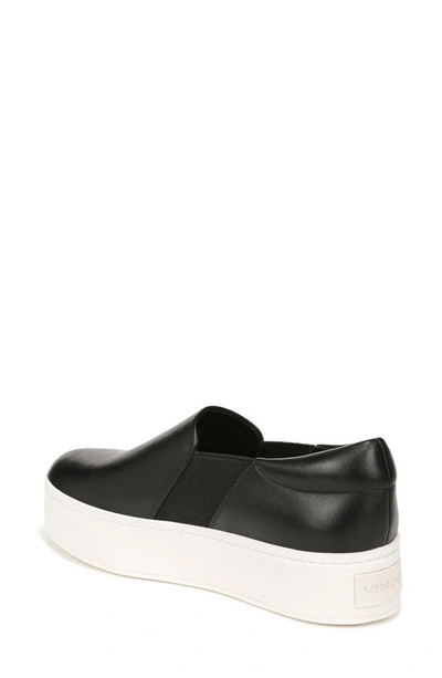 Vince Warren Platform Slip-on Sneaker In Black