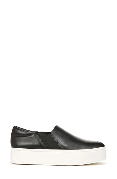 Vince Warren Platform Slip-on Sneaker In Black