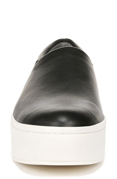 Vince Warren Platform Slip-on Sneaker In Black