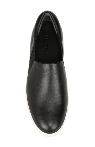 Vince Warren Platform Slip-on Sneaker In Black