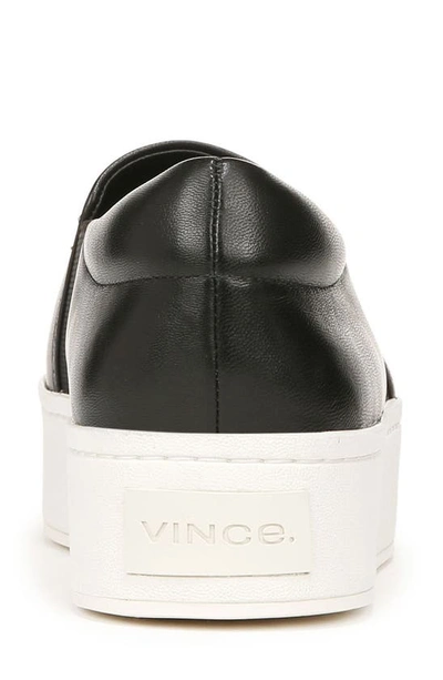 Shop Vince Warren Platform Slip-on Sneaker In Black