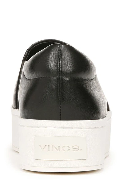 Vince Warren Platform Slip-on Sneaker In Black