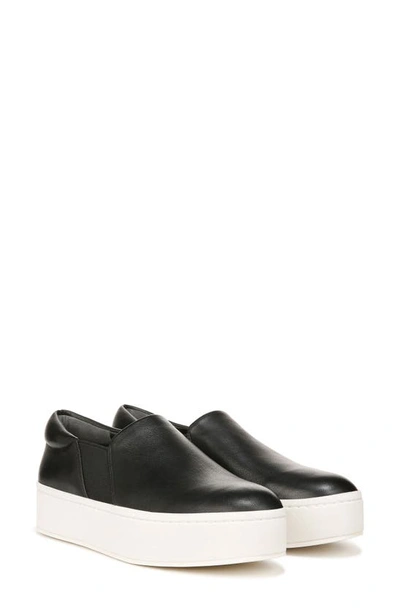 Shop Vince Warren Platform Slip-on Sneaker In Black