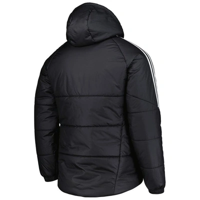 Shop Adidas Originals Adidas Black Portland Timbers Winter Raglan Full-zip Hoodie Jacket