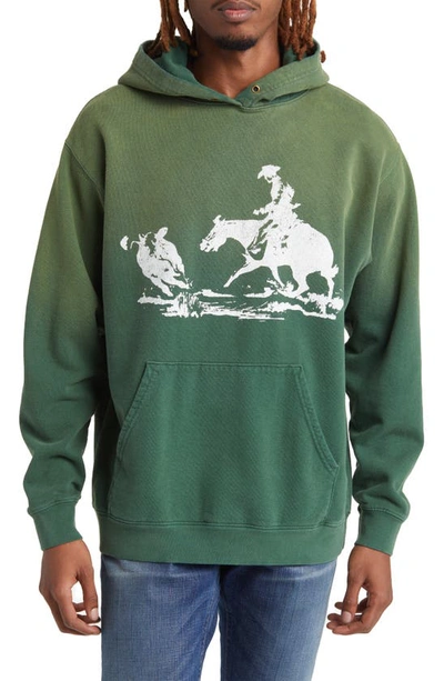 Shop One Of These Days X Woolrich Original Outdoor Hooded Sweatshirt In Green