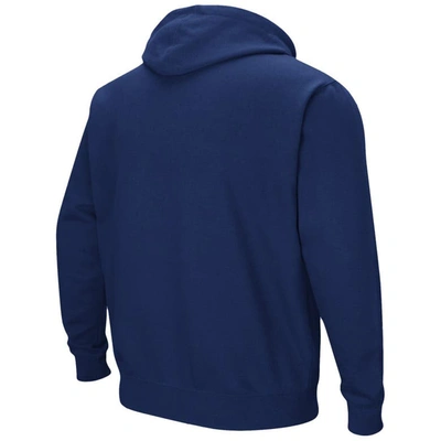 Shop Colosseum Navy Byu Cougars Arch & Logo 3.0 Pullover Hoodie