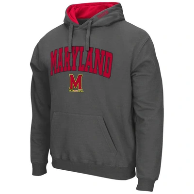 Shop Colosseum Charcoal Maryland Terrapins Arch & Logo 3.0 Pullover Hoodie