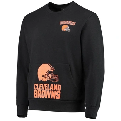Shop Foco Black Cleveland Browns Pocket Pullover Sweater