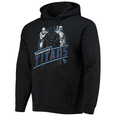 Shop Junk Food Black Tennessee Titans Star Wars Empire Pullover Hoodie