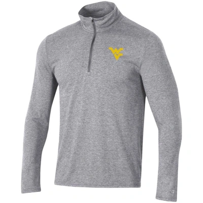 Shop Champion Heathered Gray West Virginia Mountaineers Field Day Team Quarter-zip Jacket In Heather Gray