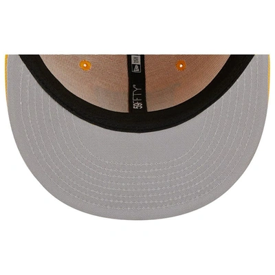 New Era Gold Las Vegas Raiders Color Pack 59fifty Fitted Hat In Gold