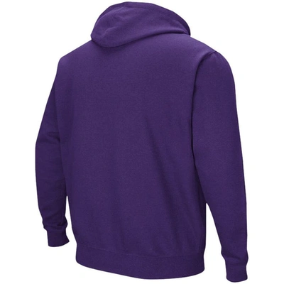 Shop Colosseum Purple Lsu Tigers Double Arch Pullover Hoodie