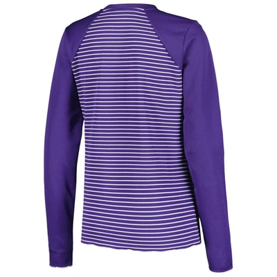 Shop Antigua Purple Minnesota Vikings Maverick Waffle Henley Long Sleeve T-shirt