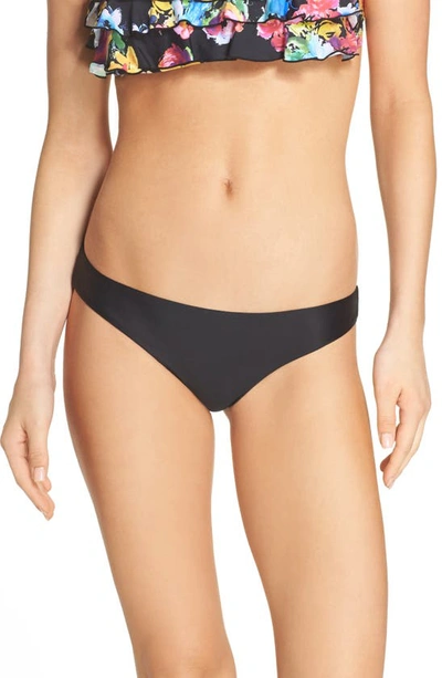 Shop Pilyq Pq Swim Ruched Bikini Bottoms In Midnight