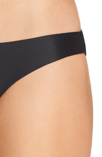 Shop Pilyq Ruched Bikini Bottoms In Midnight