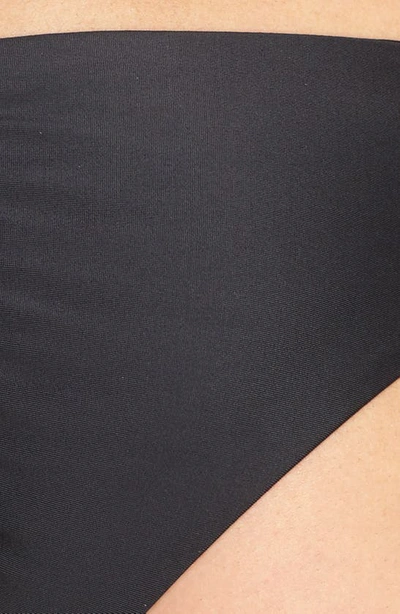Pilyq Basic Ruched Bikini Bottoms Black In Midnight
