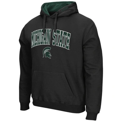 Shop Colosseum Black Michigan State Spartans Arch & Logo 3.0 Pullover Hoodie