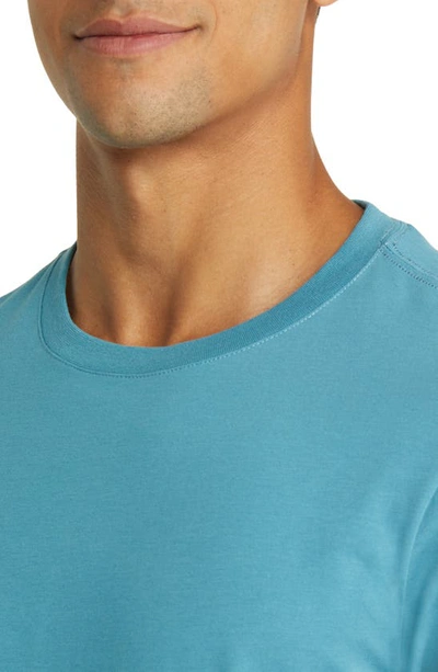 Shop Rhone Element Organic Cotton Blend T-shirt In Storm Blue