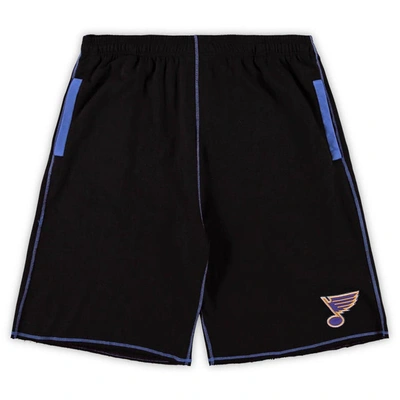 Shop Profile Black St. Louis Blues Big & Tall French Terry Shorts