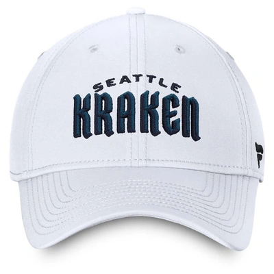 Shop Fanatics Branded White Seattle Kraken Wordmark Flex Hat