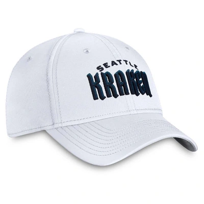 Shop Fanatics Branded White Seattle Kraken Wordmark Flex Hat