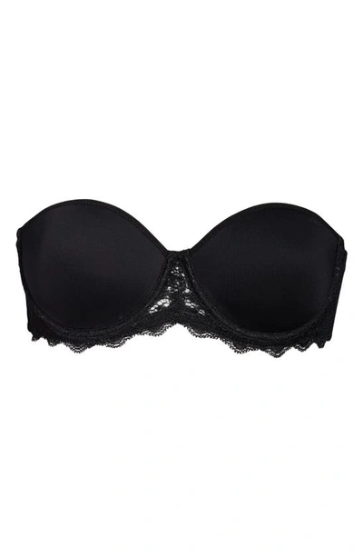 Shop Simone Perele Caresse Strapless Underwire Bra In Black