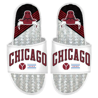 Shop Islide White Chicago Bulls 2022/23 City Edition Gel Slide Sandals