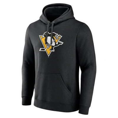 Shop Fanatics Branded Black Pittsburgh Penguins Primary Logo Pullover Hoodie