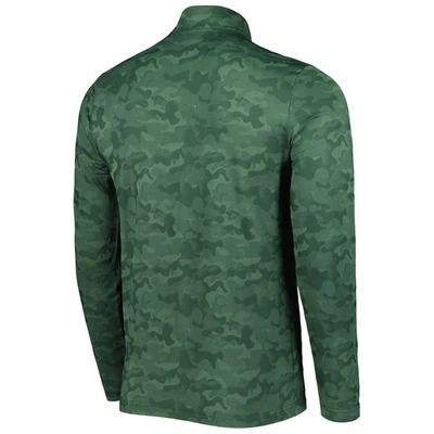 Shop Antigua Green Green Bay Packers Brigade Quarter-zip Sweatshirt