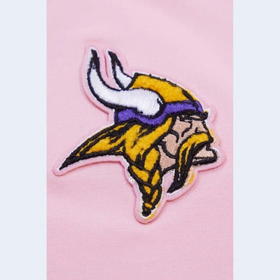 Shop Pro Standard Pink Minnesota Vikings Cropped Boxy T-shirt