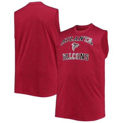 Shop Profile Red Atlanta Falcons Big & Tall Muscle Tank Top