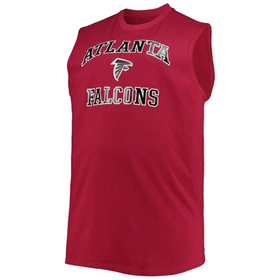 Shop Profile Red Atlanta Falcons Big & Tall Muscle Tank Top